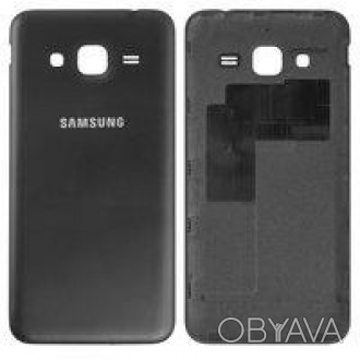 Задняя крышка Samsung J320H/DS Galaxy J3 2016 в черном цвете - стильный и практи. . фото 1