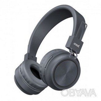 Оригінал Bluetooth Hoco W25 - це сірі handsfree навушники, що пропонують бездрот. . фото 1