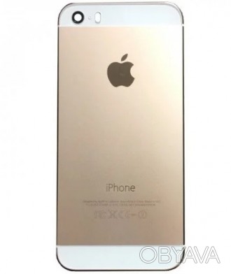 Золотая задняя кришка (корпус) для iPhone 5S — это стильное и элегантное дополне. . фото 1