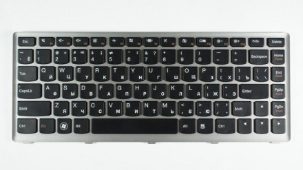 Клавиатура для ноутбука LENOVO (U310) rus, black, silver frame. . фото 2
