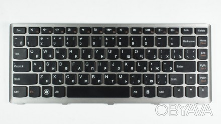 Клавиатура для ноутбука LENOVO (U310) rus, black, silver frame. . фото 1