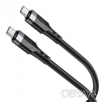 
USB кабель Borofone BU35 60W Type- C - Type- C чорний - это высококачественный . . фото 1