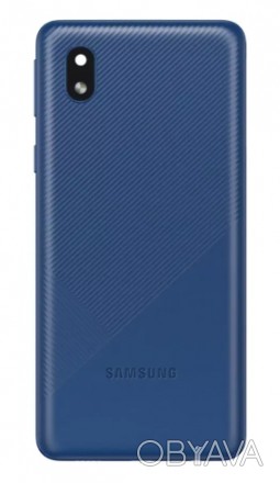 Задняя крышка Samsung A013F Galaxy A01 Core синего цвета Blue - это оригинальный. . фото 1