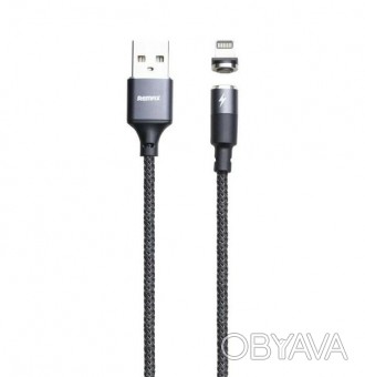 USB кабель Remax RC-102i Zigie (магнітний) для iPhone (1200mm) – это удобный и н. . фото 1