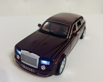Машина металлическая Rolls Royce Phantom, инерционная, открываются двери, звук, . . фото 8
