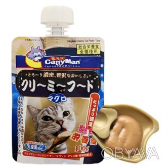 Жидкий корм для котов CattyMan Creamy Food Tuna – вкуснейший крем-суп с элитным . . фото 1