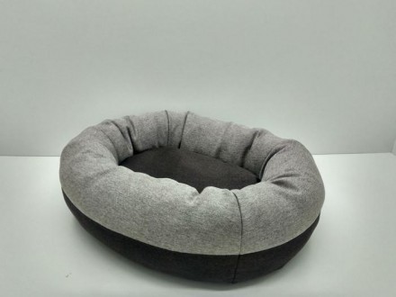 Лежак для собак и котов Магнус овал. Выполнен из мебельной ткани рогожка, чехол . . фото 3