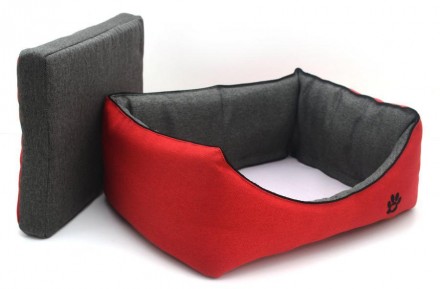 Лежак для собак и котов Loft выполнена из мебельной ткани рогожка, комбинируется. . фото 4