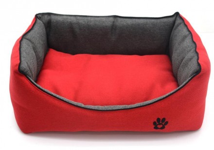 Лежак для собак и котов Loft выполнена из мебельной ткани рогожка, комбинируется. . фото 3