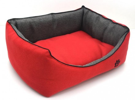 Лежак для собак и котов Loft выполнена из мебельной ткани рогожка, комбинируется. . фото 2