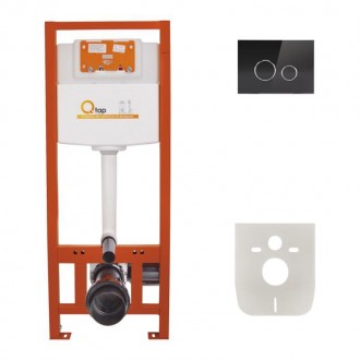 Набор инсталляция 4 в 1 Qtap Nest ST с круглой панелью смыва QT0133M425V1163GB. Рогатин. фото 1 Набор инсталляция 4 в 1 Qtap Nest ST с круглой панелью смыва QT0133M425V1163GB. Рогатин. фото 1
