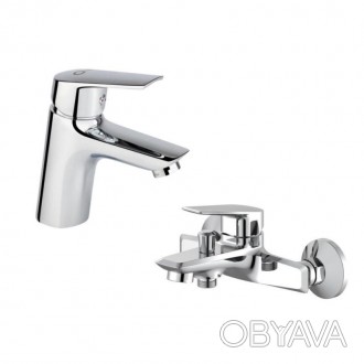 Набор смесителей Qtap 2 в 1 Pivonka для ванны (QTTENCRM001 + QTPIV3013102DC) пре. . фото 1