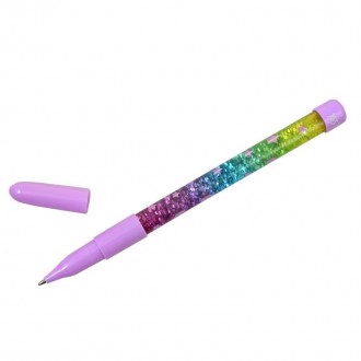 Ручка шар. YES с жидкостью и глиттером Violet MiracleМагическая ручка, больше по. . фото 3
