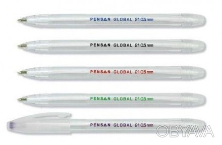 Ручка шариковая PENSAN Global 21, масляная, округлый пластиковый корпус. Стержен. . фото 1