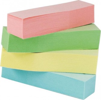 Разноцветные бумажные закладки с клейким слоем от BUROMAX – идеально подходят дл. . фото 3