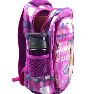 Школьный рюкзак изготовлен специально для маленьких принцесс из прочного полиэст. . фото 4