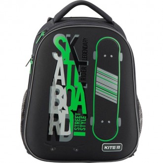 Школьный каркасный рюкзак Kite Skateboard K19-731M-2 для мальчиков 6-10 лет выпо. . фото 2