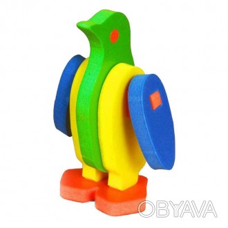 Игрушка-пазл изготовлена из пластичного, приятного на ощупь материала ярких цвет. . фото 1
