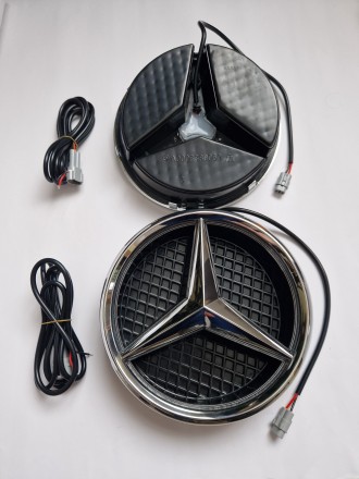 Значки з LED підсвіткою в решітку для Mercedes-Benz W166/212/213/204/205/218/246. . фото 6
