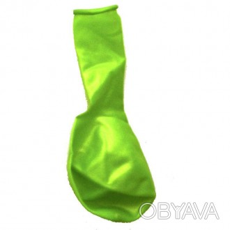 Шарик воздушный зеленый перламутровый диаметром 30 см.. . фото 1