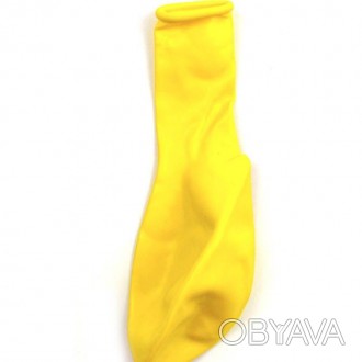 Шарик воздушный желтого цвета диаметром 30 см.. . фото 1