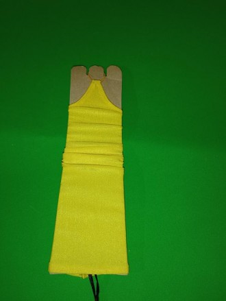Рукавички мітенки жовті для дівчаток на 4-7 років до святкових суконь до костюма. . фото 4