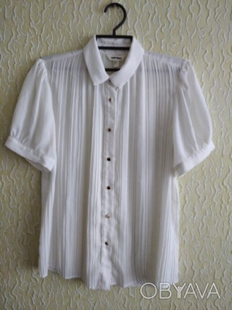 Женская блузка , р.34, Koton.
Цвет - молочный,кремовый.
Из дефектов - пуговицы. . фото 1