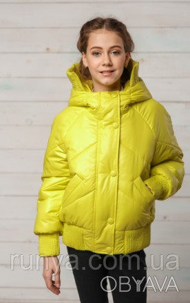 Стильная демисезонная детская куртка для девочки. Куртка для девочек на осенне-в. . фото 1