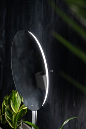 Класичне дзеркало круглої форми "Adeo" - втілення сучасного стилю та технологій.. . фото 6