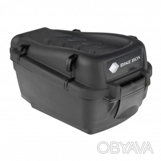 Кофр - контейнер на багажник велосипеда пластиковый черный (6 литров)
• Контейне. . фото 1