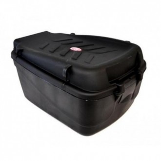 Кофр - контейнер на багажник велосипеда пластиковый черный (20 литров)
• Контейн. . фото 2