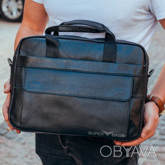
Мужская кожаная сумка портфель для ноутбука 171171 Черная
 
Характеристика: 
	П. . фото 1