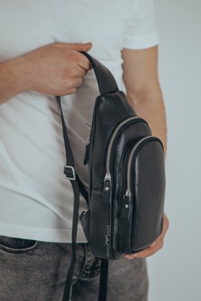 Мужской кожаный рюкзак-слинг на одно плечо TIDING BAG A25F-013-1A черный
 
Харак. . фото 10