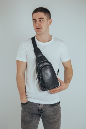 Мужской кожаный рюкзак-слинг на одно плечо TIDING BAG A25F-013-1A черный
 
Харак. . фото 8