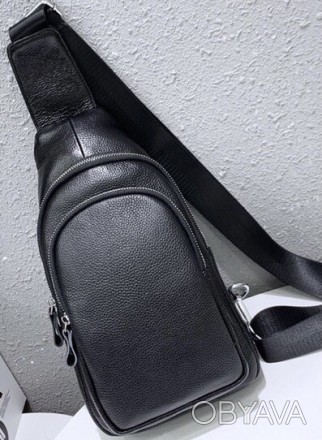 Мужской кожаный рюкзак-слинг на одно плечо TIDING BAG A25F-013-1A черный
 
Харак. . фото 1