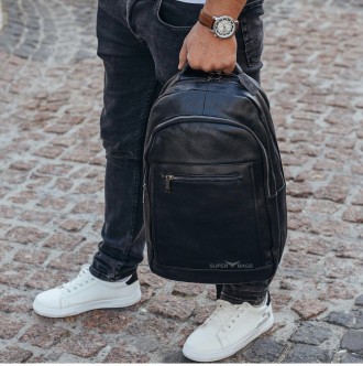 
Мужской кожаный рюкзак для ноутбука и поездок Tiding Bag B2-14657A черный
 
Хар. . фото 4