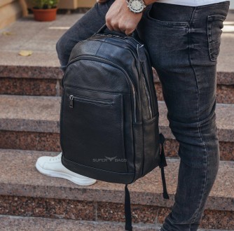 
Мужской кожаный рюкзак для ноутбука и поездок Tiding Bag B2-14657A черный
 
Хар. . фото 3