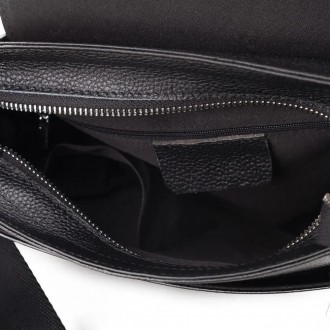 Вертикальна чоловіча шкіряна барсетка, сумка Tiding Bag SK N12217 Чорна
 
Характ. . фото 10
