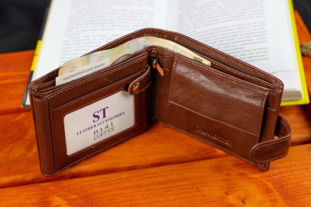 
Мужское портмоне из натуральной кожи ST Leather В141 
 
Характеристики:
	Матери. . фото 11