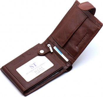 
Мужское портмоне из натуральной кожи ST Leather В141 
 
Характеристики:
	Матери. . фото 5