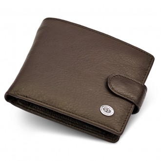 
Кожаное мужское портмоне на кнопке ST Leather ST104 
 
Характеристики:
	Материа. . фото 3