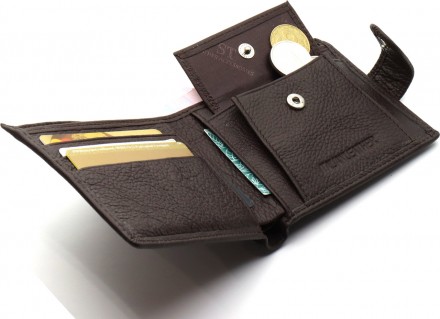 
Кожаное мужское портмоне на кнопке ST Leather ST104 
 
Характеристики:
	Материа. . фото 8