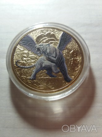 Колекційна монета із зображенням тигра. Монета нова. Капсула не відкривалася. Ро. . фото 1