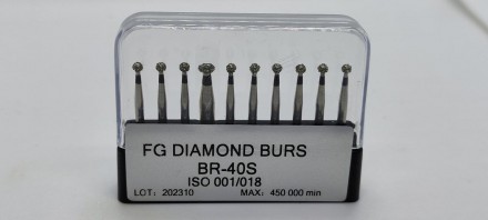 Набір стомотологических алмазних бурів 10 шт (BR-40S)
Набір цілком підходить для. . фото 5