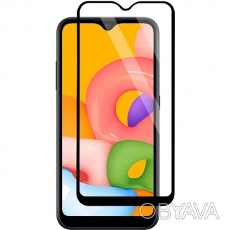 Защитное стекло Full screen PowerPlant для Samsung Galaxy A01 2020 (A015F) изгот. . фото 1