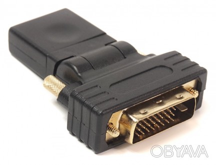 Переходник PowerPlant HDMI AF - DVI (24+1) AM, 360 градусов
High-Defenition Mult. . фото 1