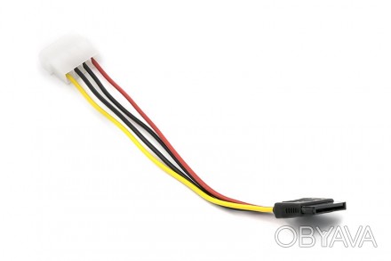 Название: SATA-кабель PowerPlant MOLEX-SATA (CC-SATA-PS) 0,15м 
Тип: SATA
Произв. . фото 1