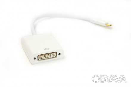 Kабель PowerPlant USB Type-C - DVI, 15сm используется для подключения портативны. . фото 1
