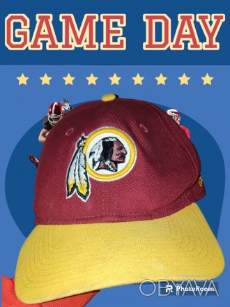 Бейсболка New Era NFL Washington Redskins, размер регулируется сзади липучкой, в. . фото 1