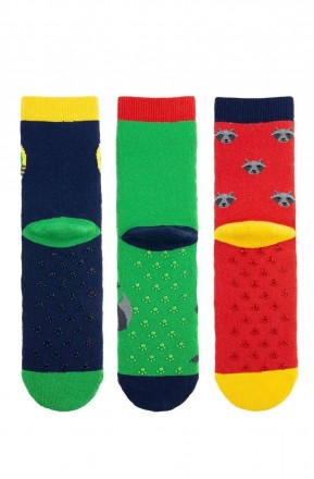 Дитячі шкарпеточки з гальмами махра Bross арт 009897 Набір 3 шт.
Шкарпетки махро. . фото 5